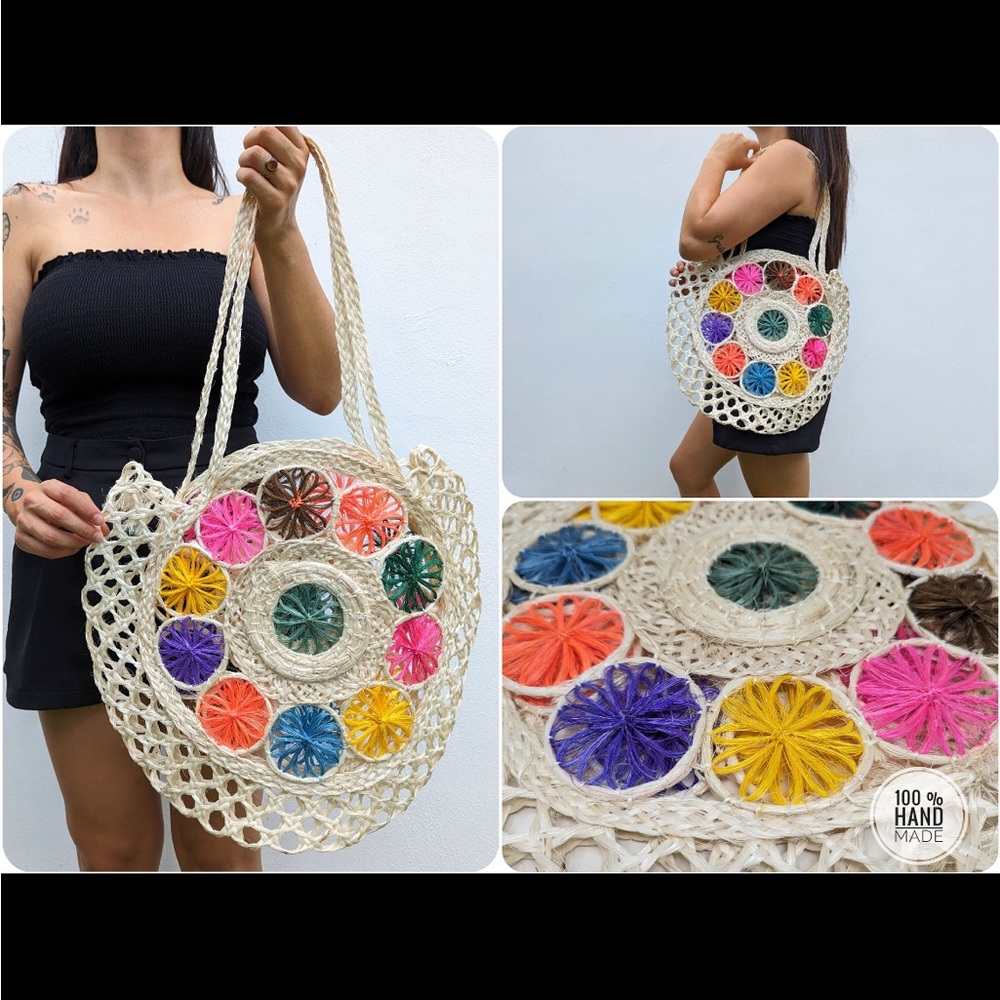 Natural Fiber Beach Bag